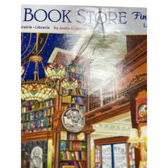 White Mountain Rare Book Store 1000 Pieces Jigsaw Puzzle 2020 Miss 1 pc #1526A - Picture 8 of 8